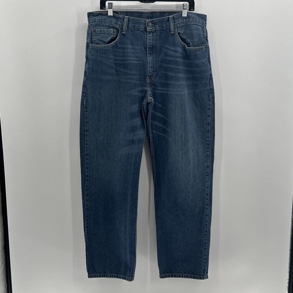 Levis 550 Jeans Mens 36x31 Blue Relaxed Fit Tapered Leg Medium Wash Denim Pants